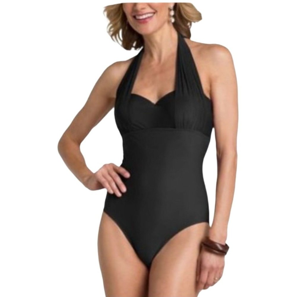 Fantasizer Black Size 8 Convertible Halter One Pie